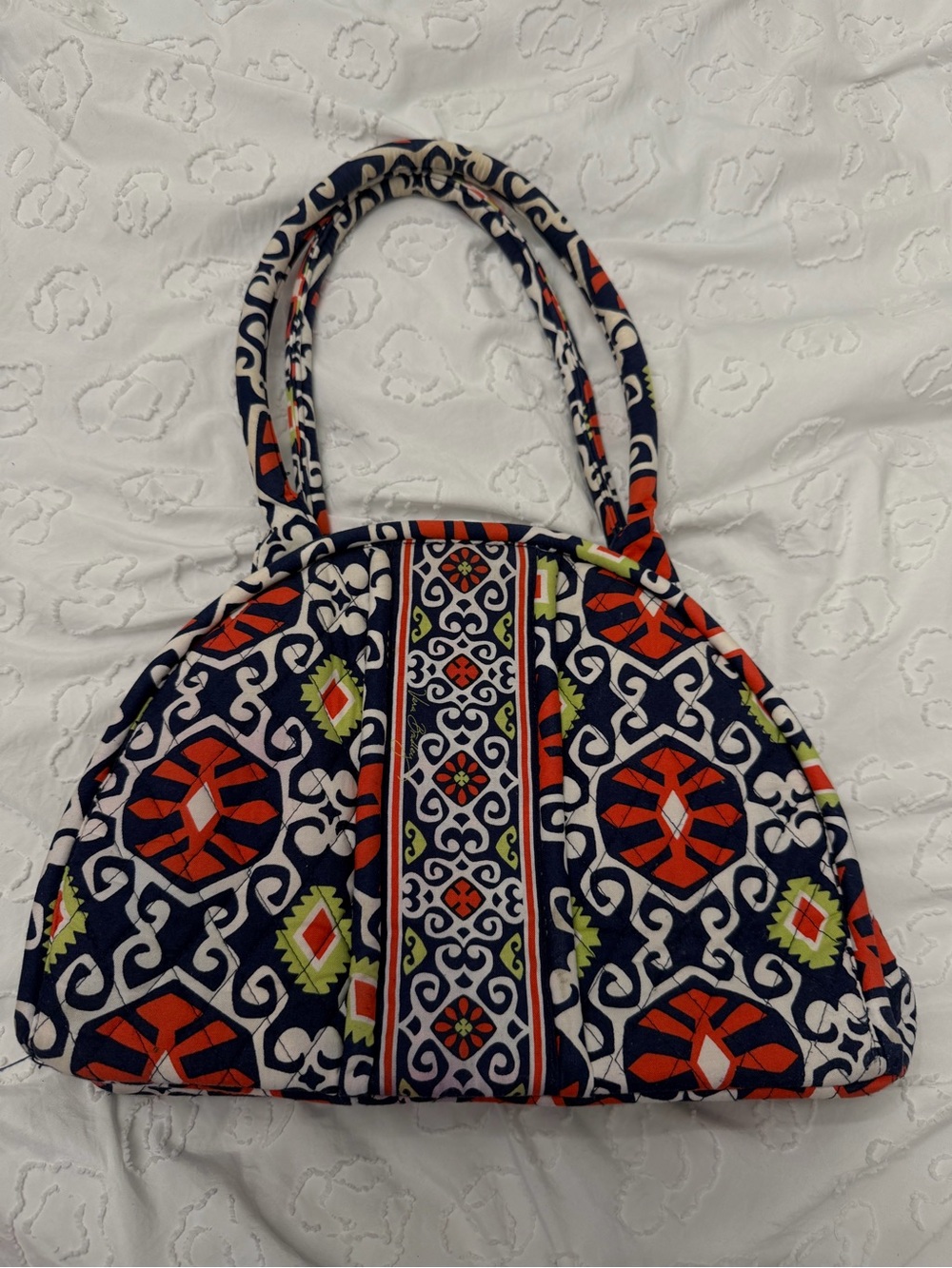 Vera Bradley Eloise satchel in Sun Valley pattern